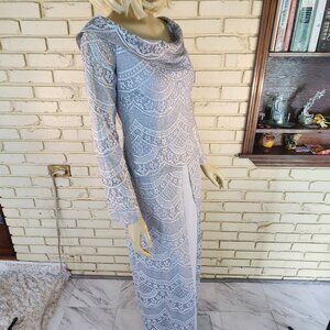 glitter long dress for women Clarisse 810836 - Sleeveless Sequin Embellished Prom Dress 4 / Iridescent Purple main image 0